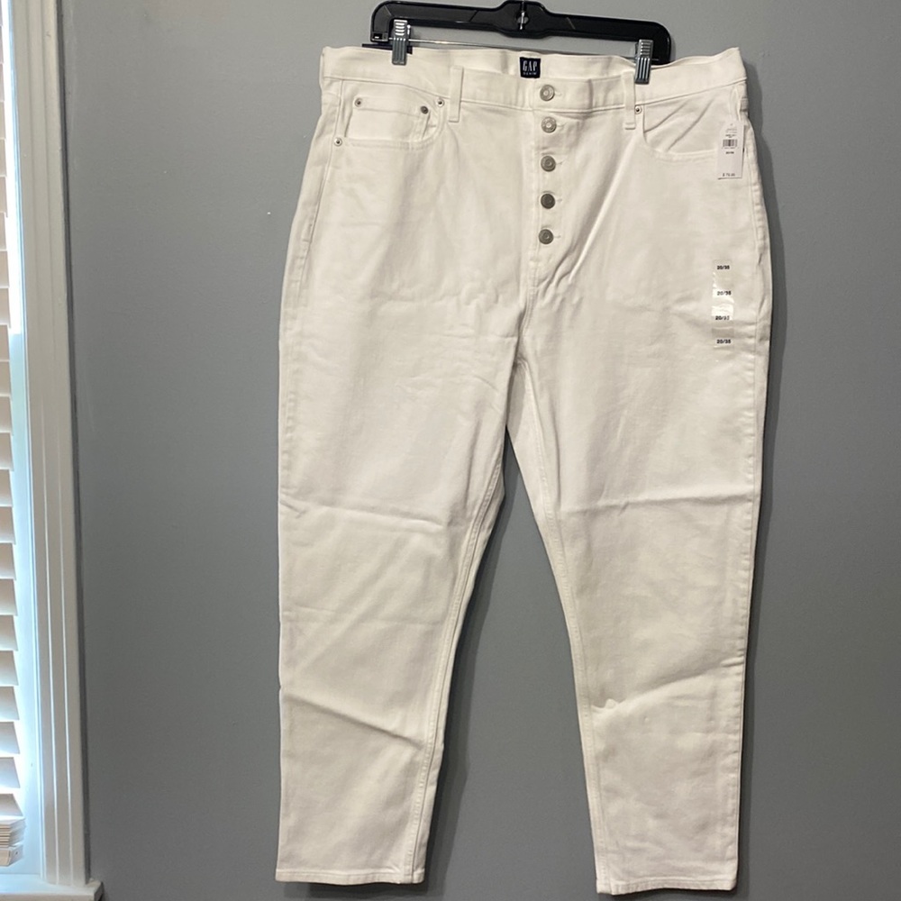 Gap Womens High Rise Five Button Cigarette Ankle Jean Size 20